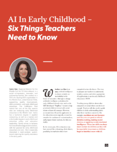 AI in Early Childhood - Six things teachers need to know -
