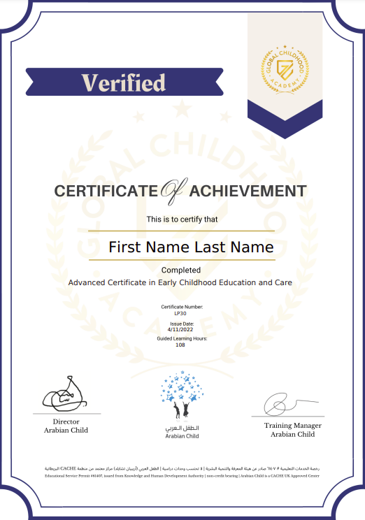 Certificate Sample