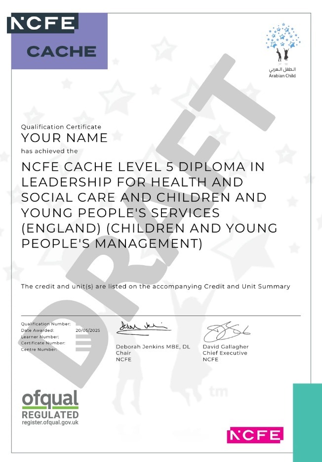 Level 5 Certificate Sample